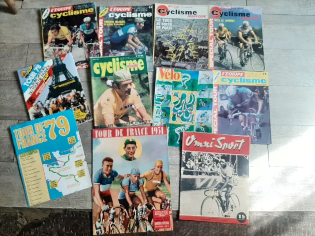 lot 10 revues cyclisme tour de france poster de 1979 vélo  sport