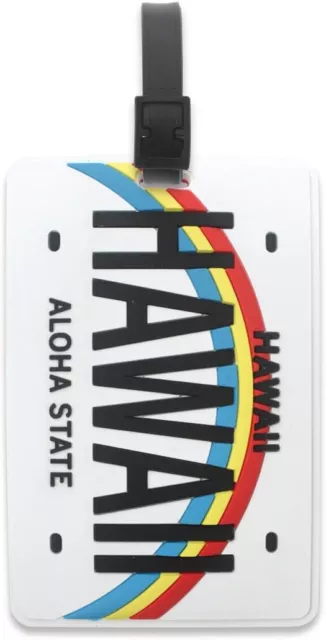 Island Heritage PVC Id Luggage Tags Hawaii License Plate