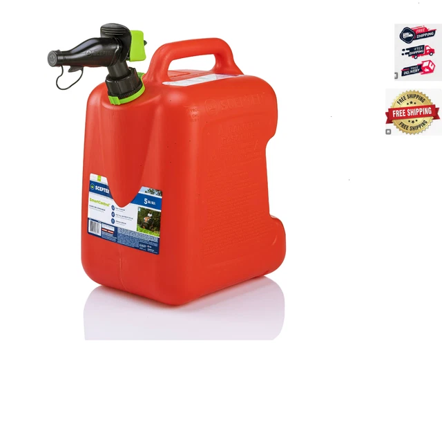 [Sale]Scepter5 Gallon SmartControl GasCan with RearHandle,FSCG502,Red FuelContai