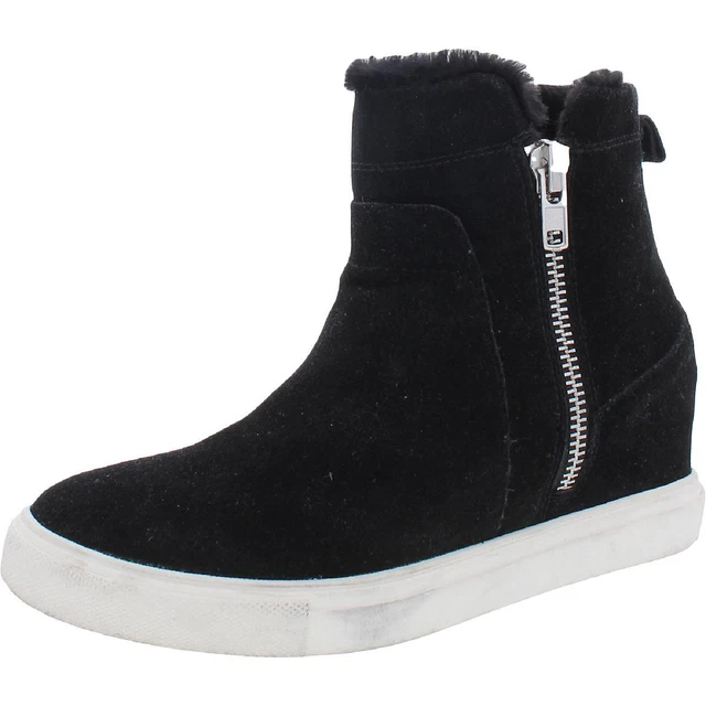 Steven By Steve Madden Womens Cass Black Ankle Boots 7.5 Medium (B,M) BHFO 9701