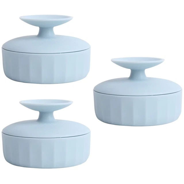 3PCS Boîte à brosse à double usage Makeuple Claitement de brosse Nettoyer