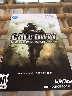 Call of Duty: Modern Warfare -- Reflex Edition (Nintendo Wii, 2009) Manual Only!
