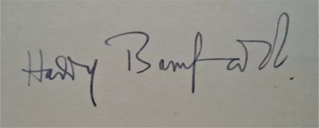 Bamford, Harry Bristol Rovers Fc 1945-58 Original Vintage Ink Football Autograph 2