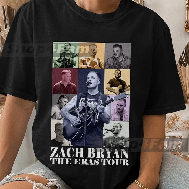 Sych Bryan ZACH-BRYAN, CHEMISE THE Quittin Time Tour 2024, chemise Zach-Bryan Tour ...