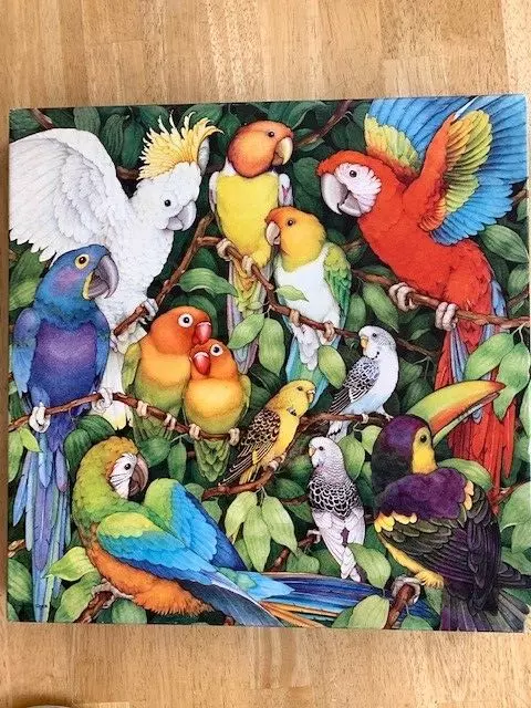 Vintage Springbok Jigsaw Puzzle Jungle Birds