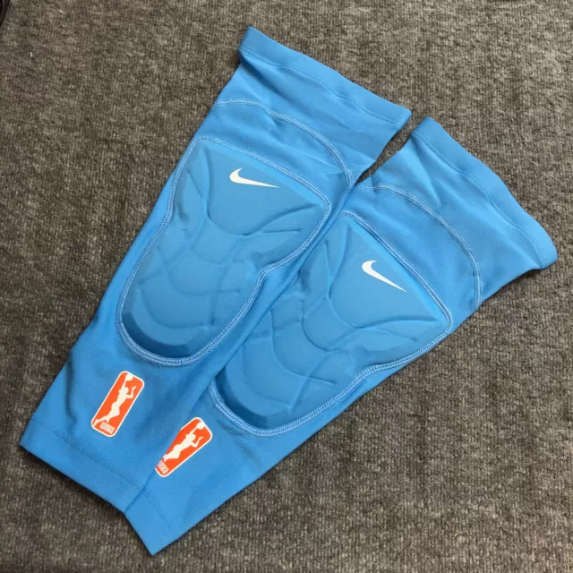 Nike Pro WNBA Basketball Compression Knee Pad Pair Light Blue Size XS/S NWT