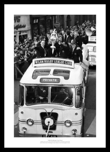 Wigan Rugby League 1958 Challenge Cup Final Photo Memorabilia (990)