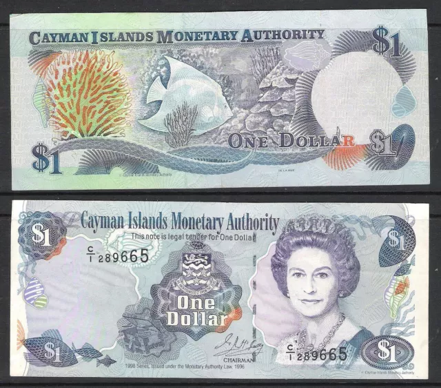 Billete De Banco De $1 Islas Cayman