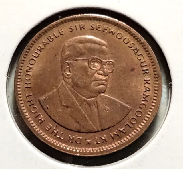 1987  Mauritius  5 Cents Coin  - KM#52 - Combined Shipping  (INV#9466)