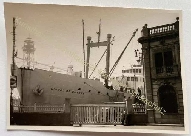 orig. Foto Schiff Dampfer Ciudad de Burgos um 1955