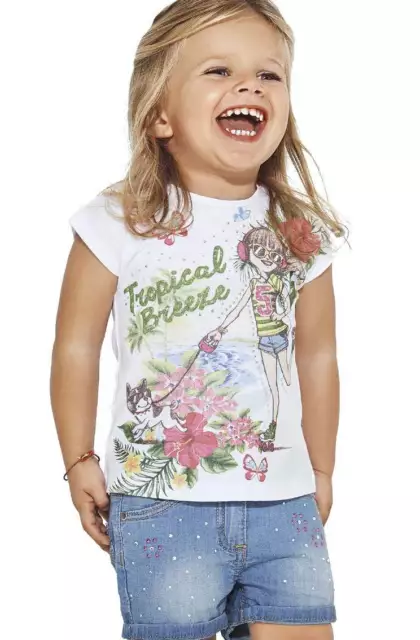 Ensemble Fille Nouveau Née 2 Pièces T-Shirt + Short en Jeans DODIPETTO