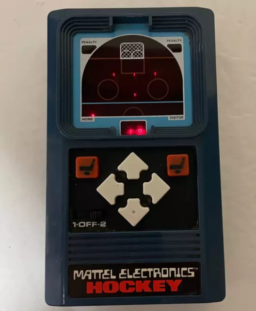 Mattel Electronics Hockey Handheld Video Game 1978 Tested Works Vintage