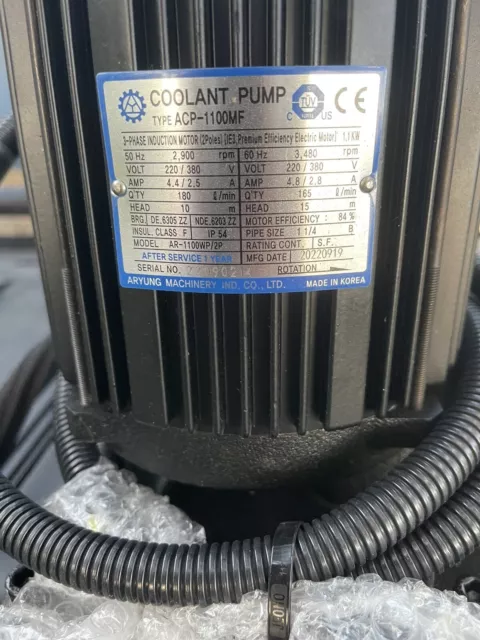 Aryung Acp-1100mf Coolant Pump