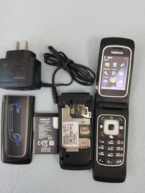 Nokia 6555 Black (Unlocked) 3G MP3 Bluetooth Cellular Phone