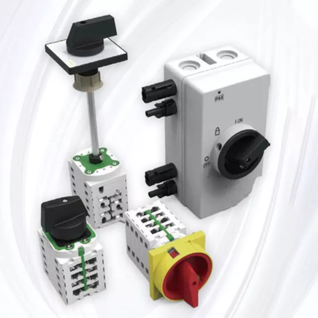 Interruptor de separación de CC 20A interruptor solar fotovoltaico interruptor desbloqueador 4 polos 1000V