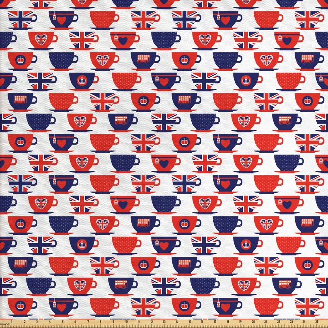 Londres Tejido por Metros Fiesta del té de la bandera de Copas