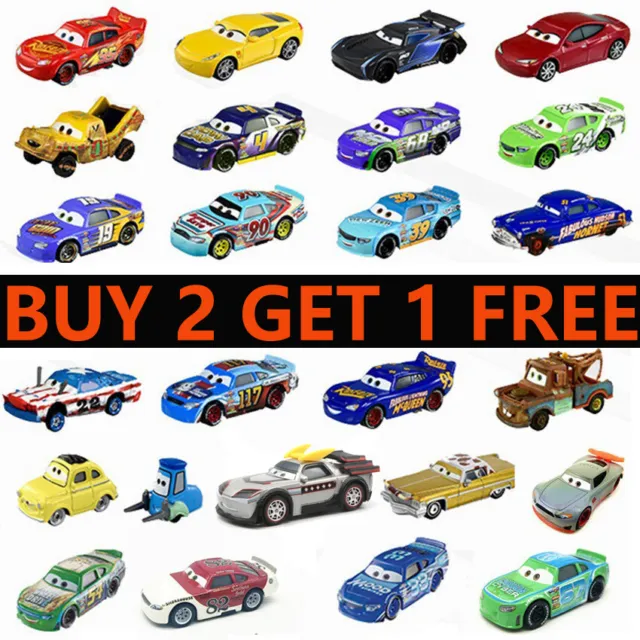 Gifts Diecast Toys Model Car Lightning McQueen 1:55 Disney Pixar Cars Lot Loose