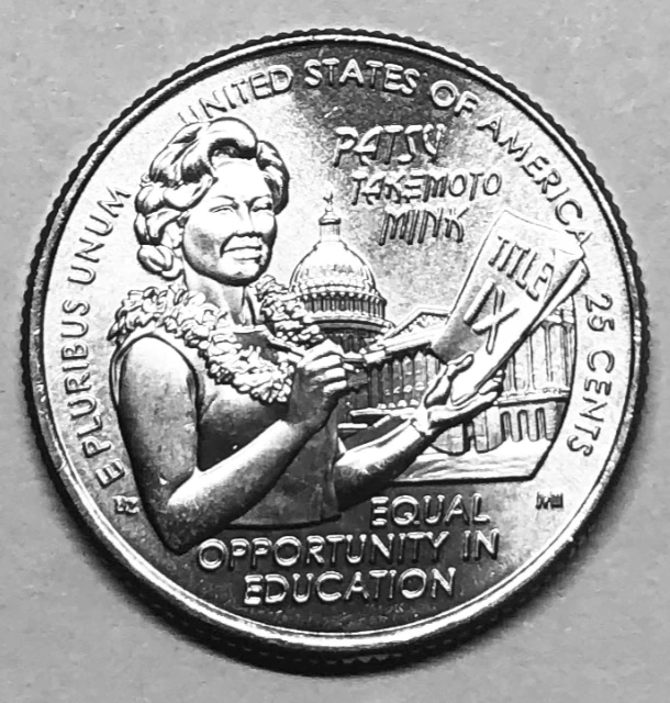 2024 P PATSY TAKEMOTO MINK QUARTER DDO W/Many Errors Obverse 12.00