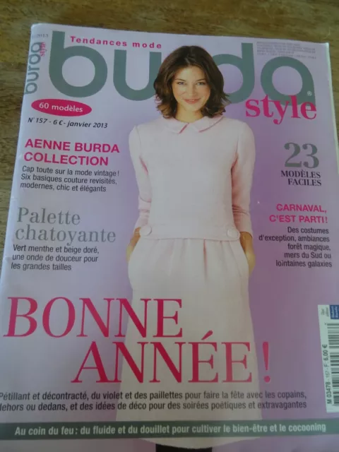 Magazine Burda Cap Sur La Mode Vintage Modernes Chic Et Elegants 2013 N° 157