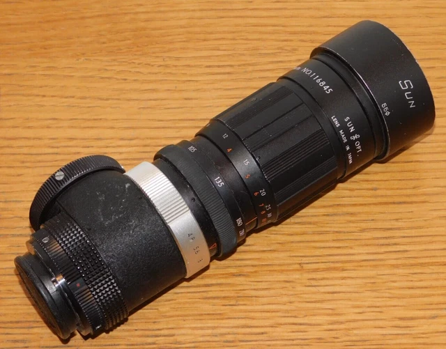 Objectif Zoom Télé Sunex 210 Mm - Monture à Vis - Neuf Ouvert (jamais Utilisé)