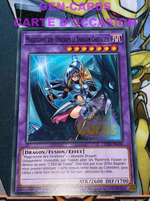 OCCASION Carte Yu Gi Oh MAGICIENNE DES TENEBRES LE DRAGON CHEVALIER LEDD-FRA36