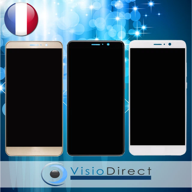 Vitre Tactile + Ecran LCD sur chassis pour Huawei Mate 9 blanc/noir/or + verre