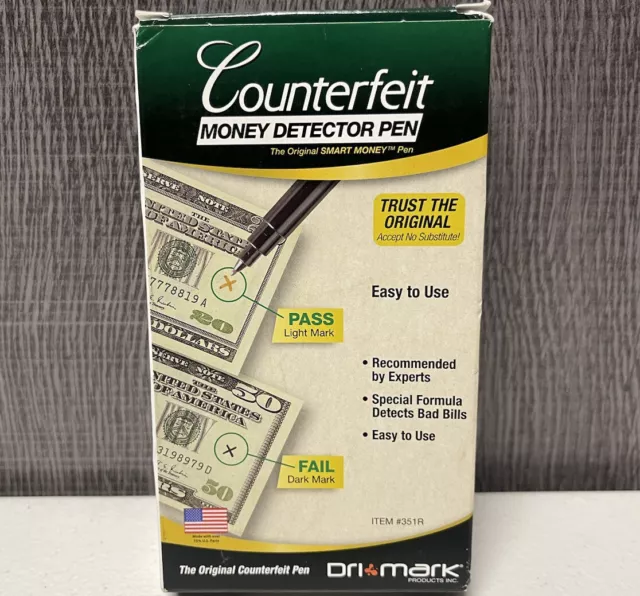 11 Dri Mark DRI351R1 Counterfeit Bill Detector Pen FREE 1ST CLS S&H
