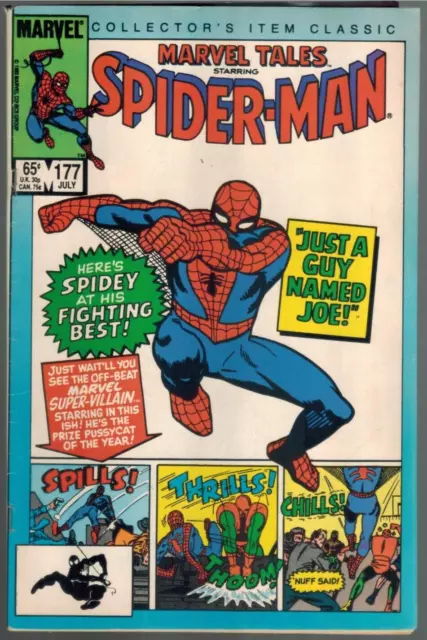 Marvel Tales 177  reprints  Amazing Spider-Man 38 (Last Ditko Art)  1985 G/VG