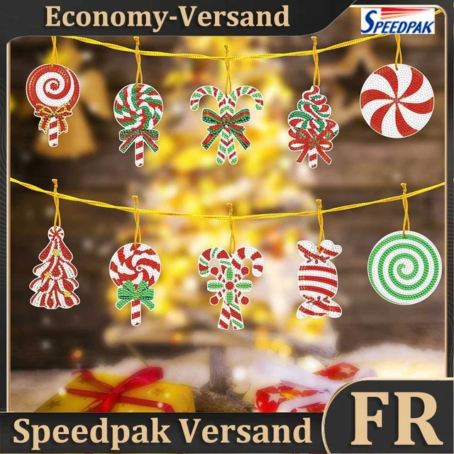 10pcs Diamond Key Chain Cute DIY Hanging Ornaments 5D for Arts Craft Accessories