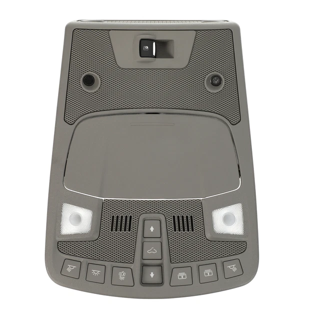 OEM NEW OVERHEAD Roof Console w/ Light Buttons Gray Ford F150