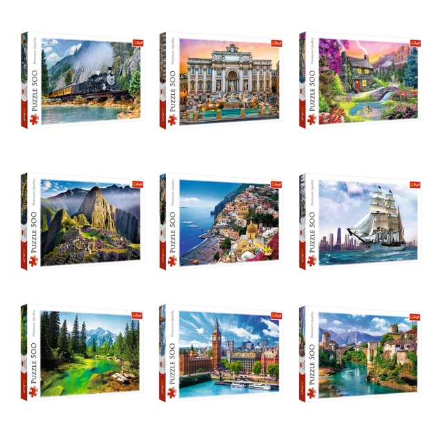 Trefl 500pc Large Kids Jigsaw Puzzle Games Landscapes Landmarks Art Nature NEW