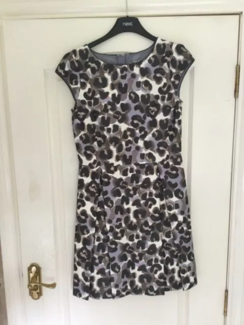 New Next Girls Party Dress Age 11 Years Occasion Leopard Print Lined Skirt