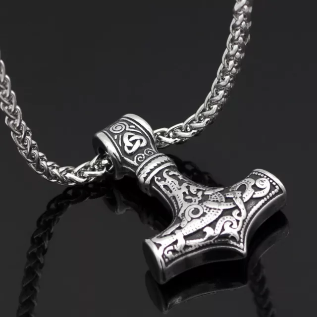 Thor's Hammer Necklace Alloy Man for Men Viking Gifts Mens Necklaces