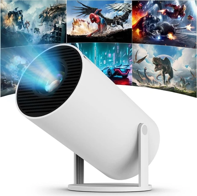 Mini Proiettore Portatile Iggual MP1080p Con Android 11, WiFi 6, Bluetooth 5.0, 300 ANSI Lumen, 180°