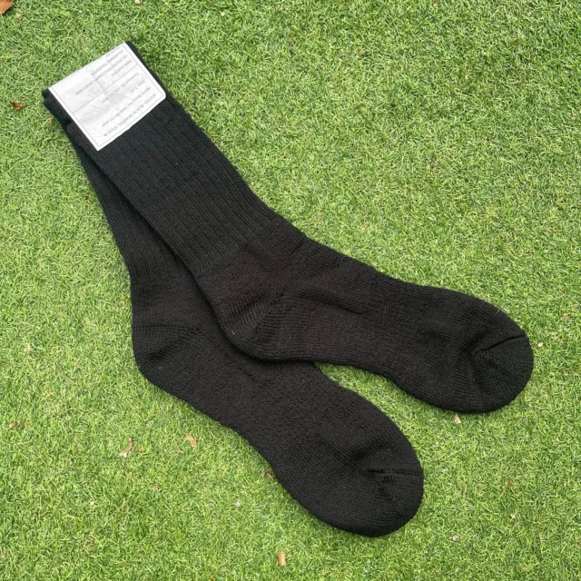 British Army Surplus Men's Latest General Issue Black Socks Polyester Microfibre