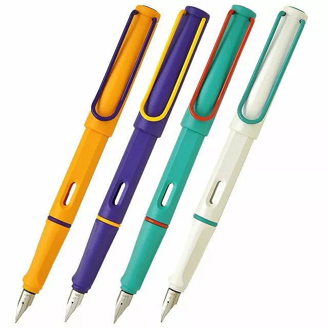 Lamy Safari Fountain Pen Limited Color Clip White Aquamarine Mango Violet Japan