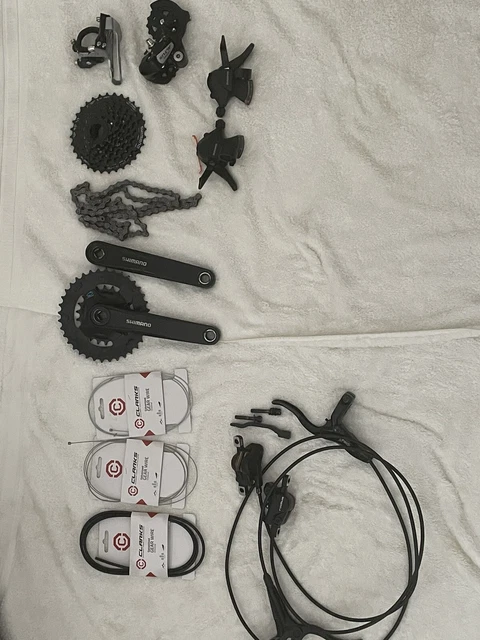 Shimano Full 2x8 Groupset,Brakes, Cassette, Cranks, Shifters..."SEE DESCRIPTION"