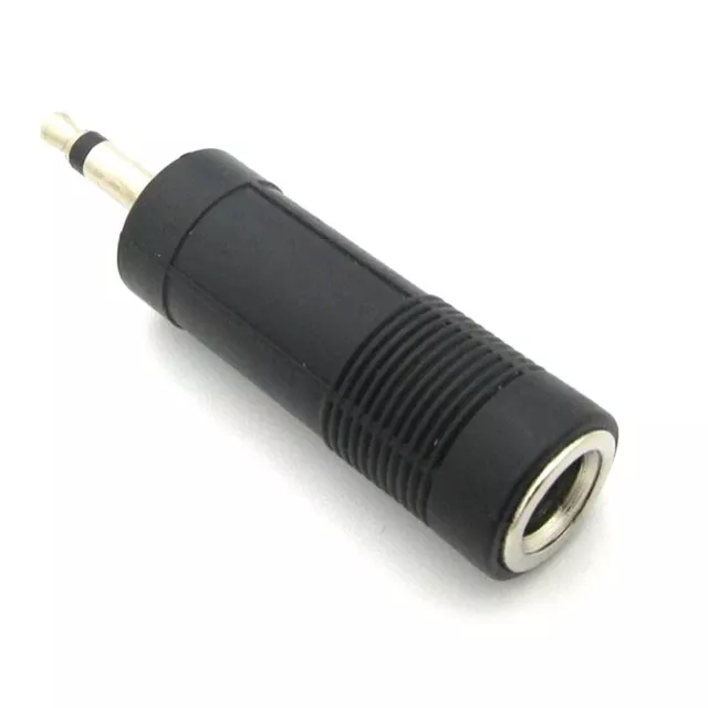 6.35mm Female Jack Audio Plug Adapter 3.5  6.5 Male Plug  Microphone