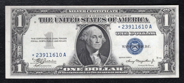 FR. 1608m* 1935-A $1 MULE *STAR* SILVER CERTIFICATE NOTE GEM UNCIRCULATED *RARE*