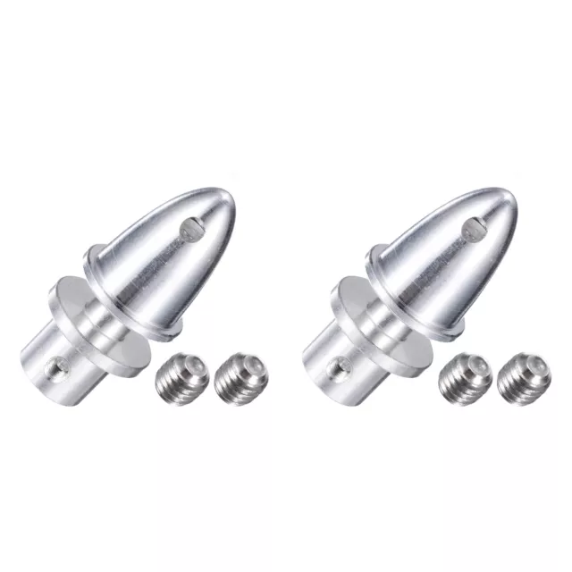 2PCS 4mm RC Airplane Spinners Fastening Propeller Adapter with 4 Machine Screws