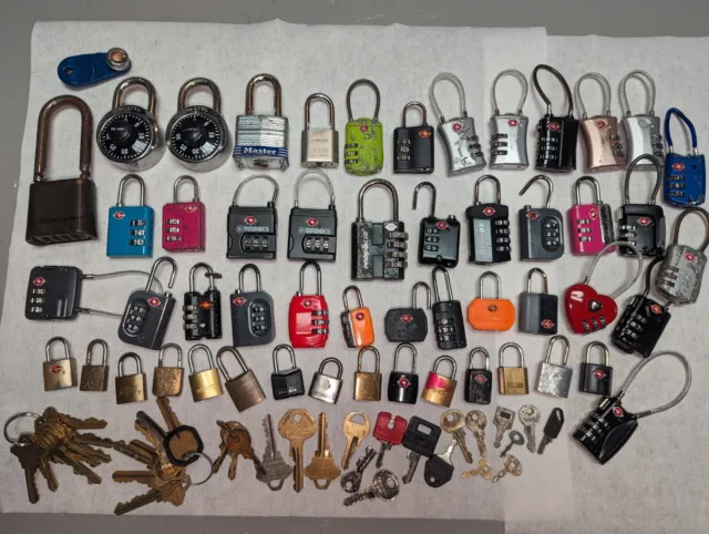 Tsa Approved Security Lock Set Lot - Luggage Baggage Travel Airport Key