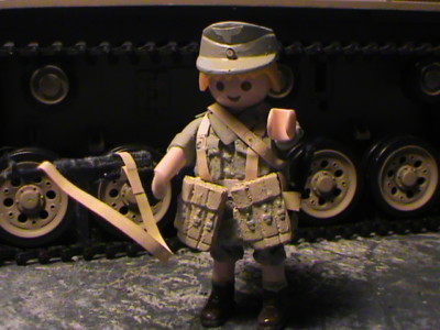 PLAYMOBIL CUSTOM CHIEF PETTY OFFICER GUNNER AFRICAKORPS ALAMEIN-1941 REF-0493