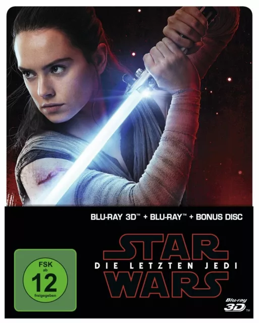 Star Wars: Die letzten Jedi (2D & 3D Steelbook Edition) [3D Blu-ray] gebr. gut