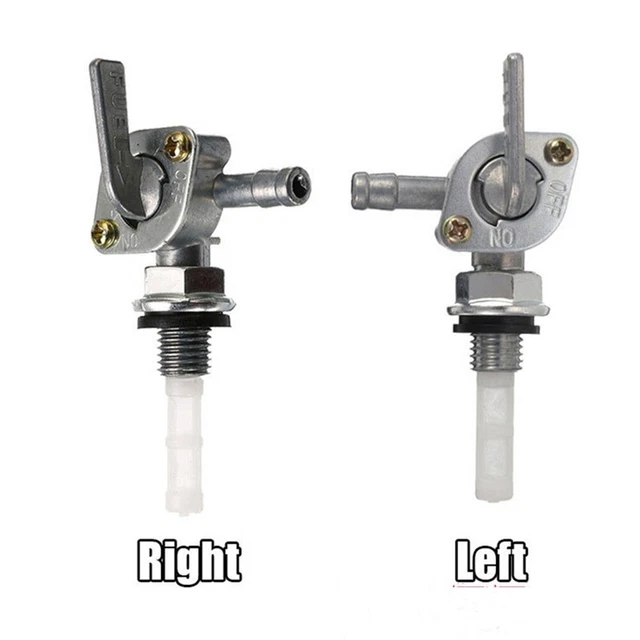 Robinet / Vanne D'arrêt Carburant En Ligne Pour Moto, Quad, ATV - Aluminium, 55 Mm