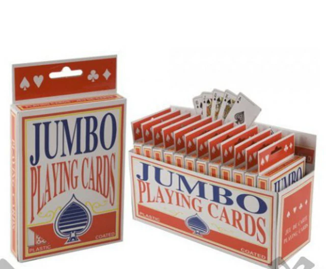 JUMBO PLAYING CARDS Deck Extra Large Cards Playing Cards Pack of 52 New