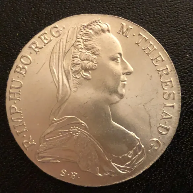 Austria Maria Theresa 1780 Restrike Silver Thaler  Uncirculated