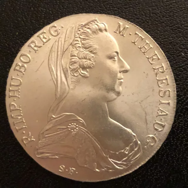 Austria Maria Theresa 1780 Restrike Silver Thaler  Uncirculated