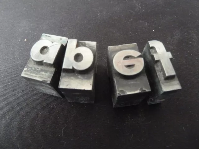 Lettern, das ganze ABC,  Metall, 2,3cm, 26 Stück