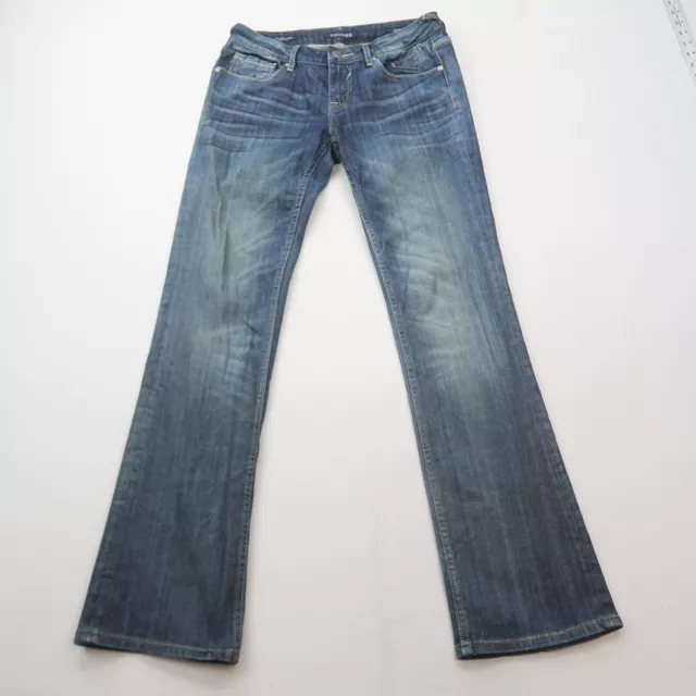 Vigoss Womens New York Bootcut Jeans Size 27 x 33 Flap Pockets Low Rise