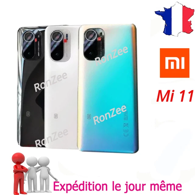 Vitre Arrière Avec Lentilles Pour XIAOMI MI 11 LITE (4G/5G) - Cache Batterie Coloré